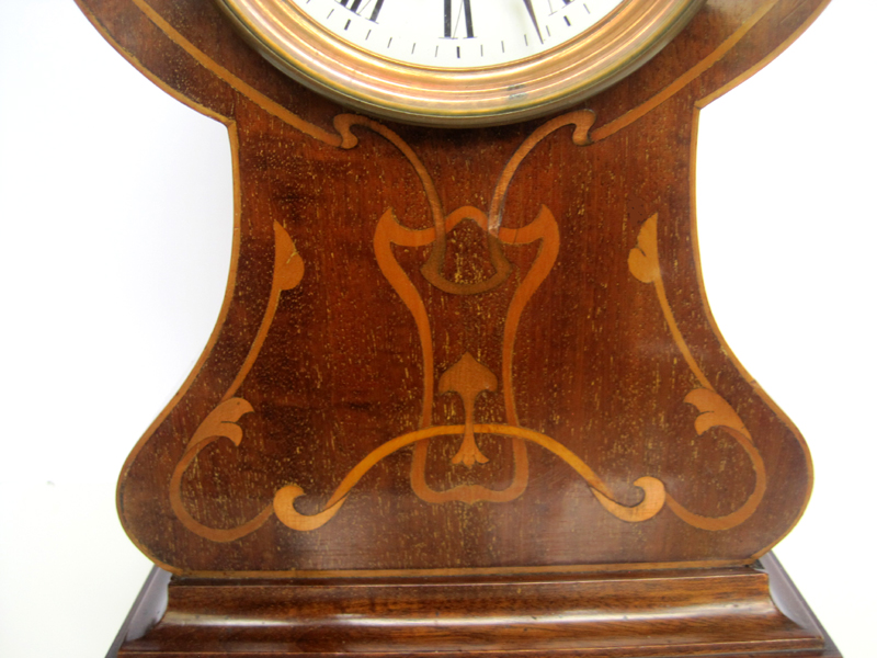 French Balloon clock, Inlay details